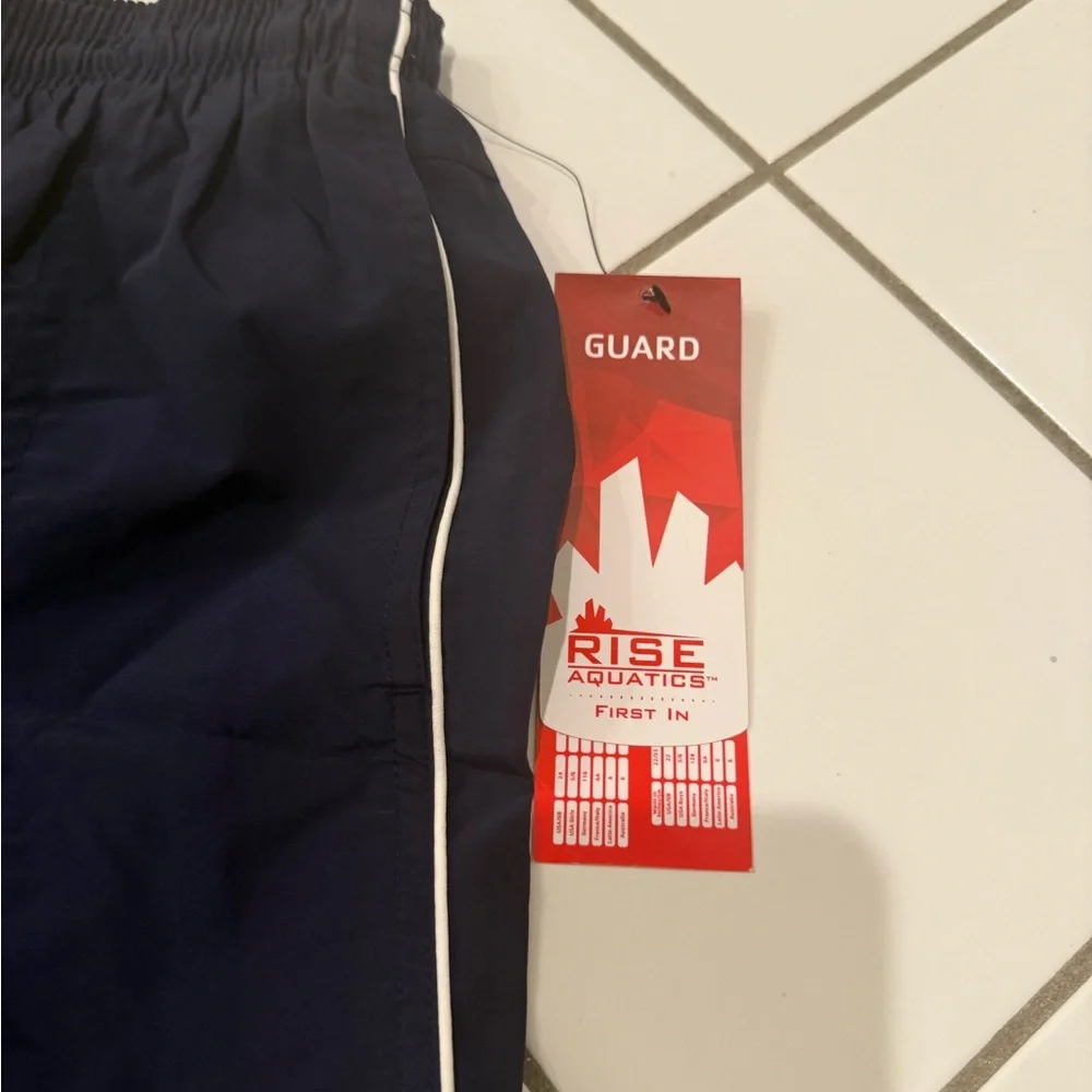 NWT Men's Navy Lifeguard Swim Shorts